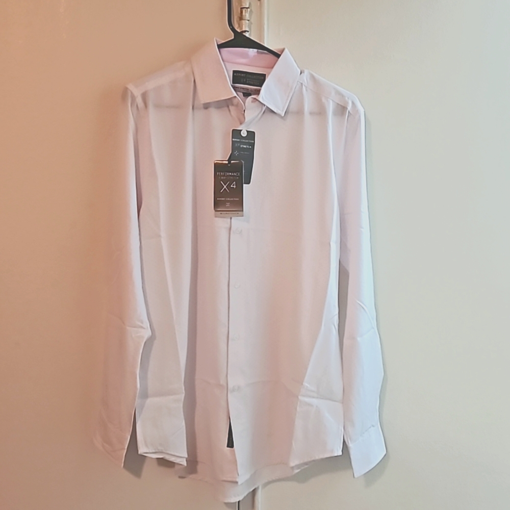 NWT  Report Collection slim fit two tone shirt